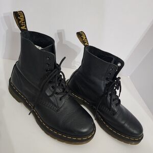 Dr. Martens 1460 Pascal Virginia Leather Boots - Black - Size US 8L